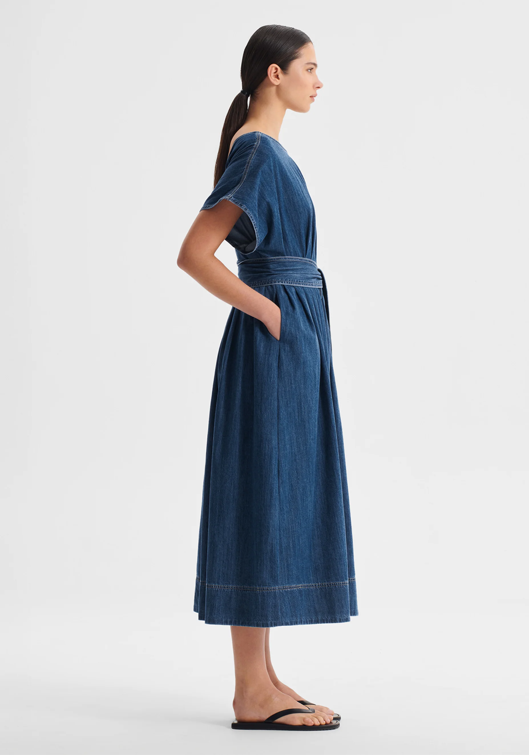 Tatum Denim Dress_Blue - Image 4