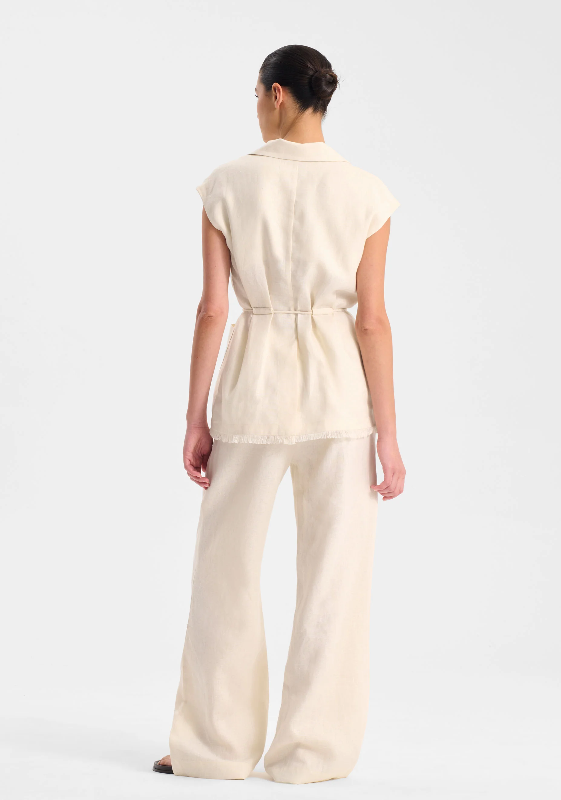 Yasmin Linen Pant_Ecru - Image 4