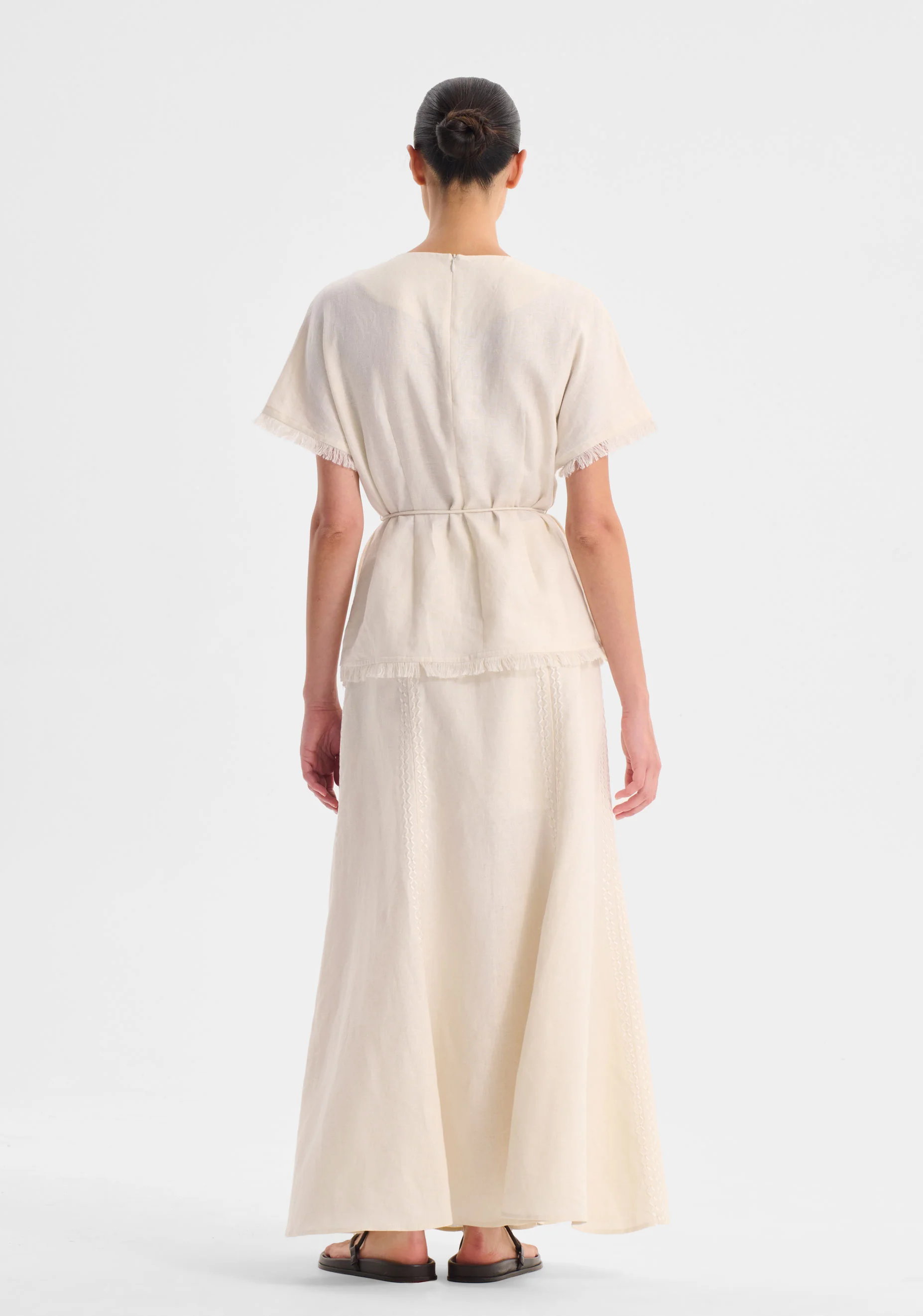 Yasmin Linen Top_Ecru - Image 5