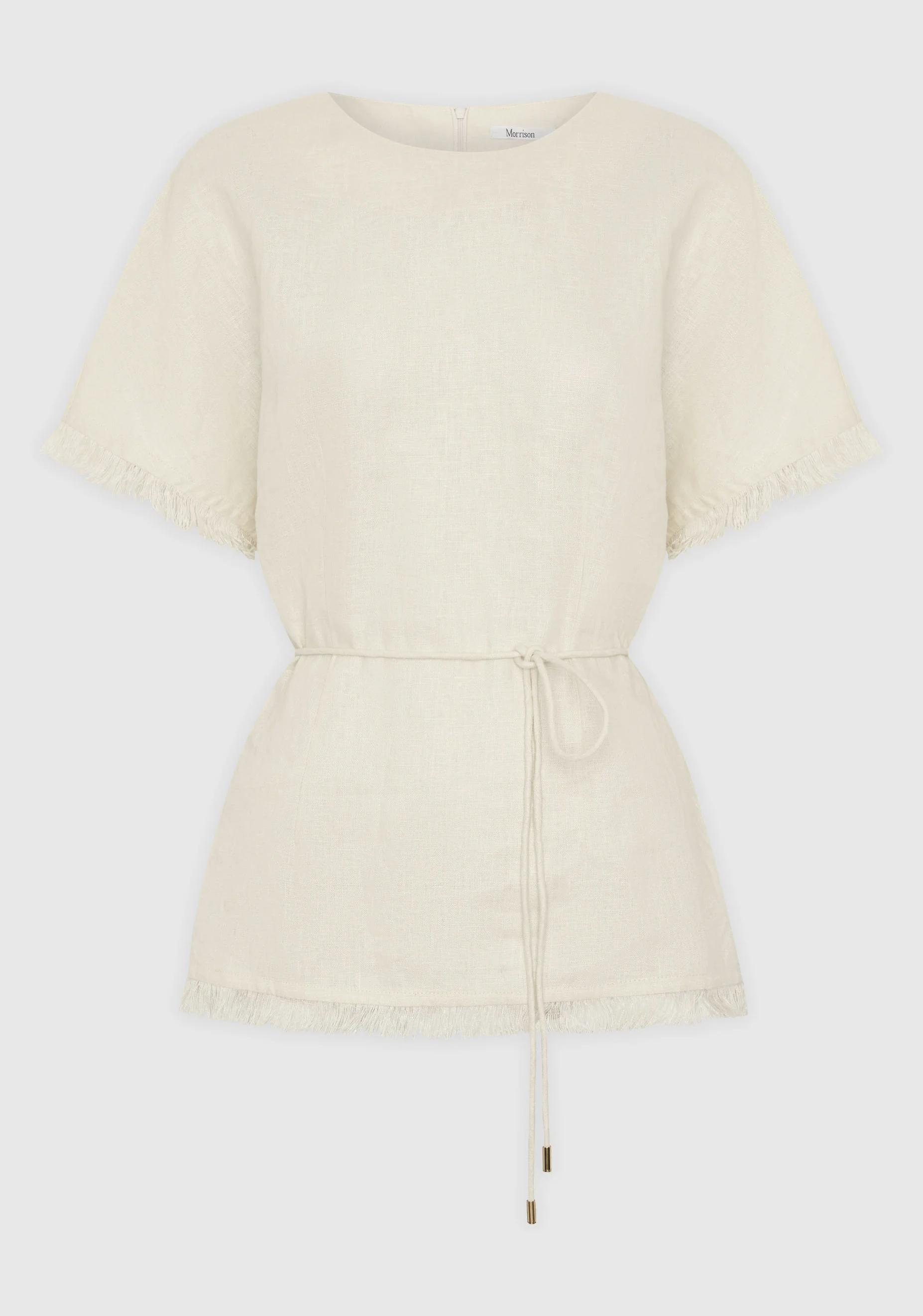 Yasmin Linen Top_Ecru - Image 6