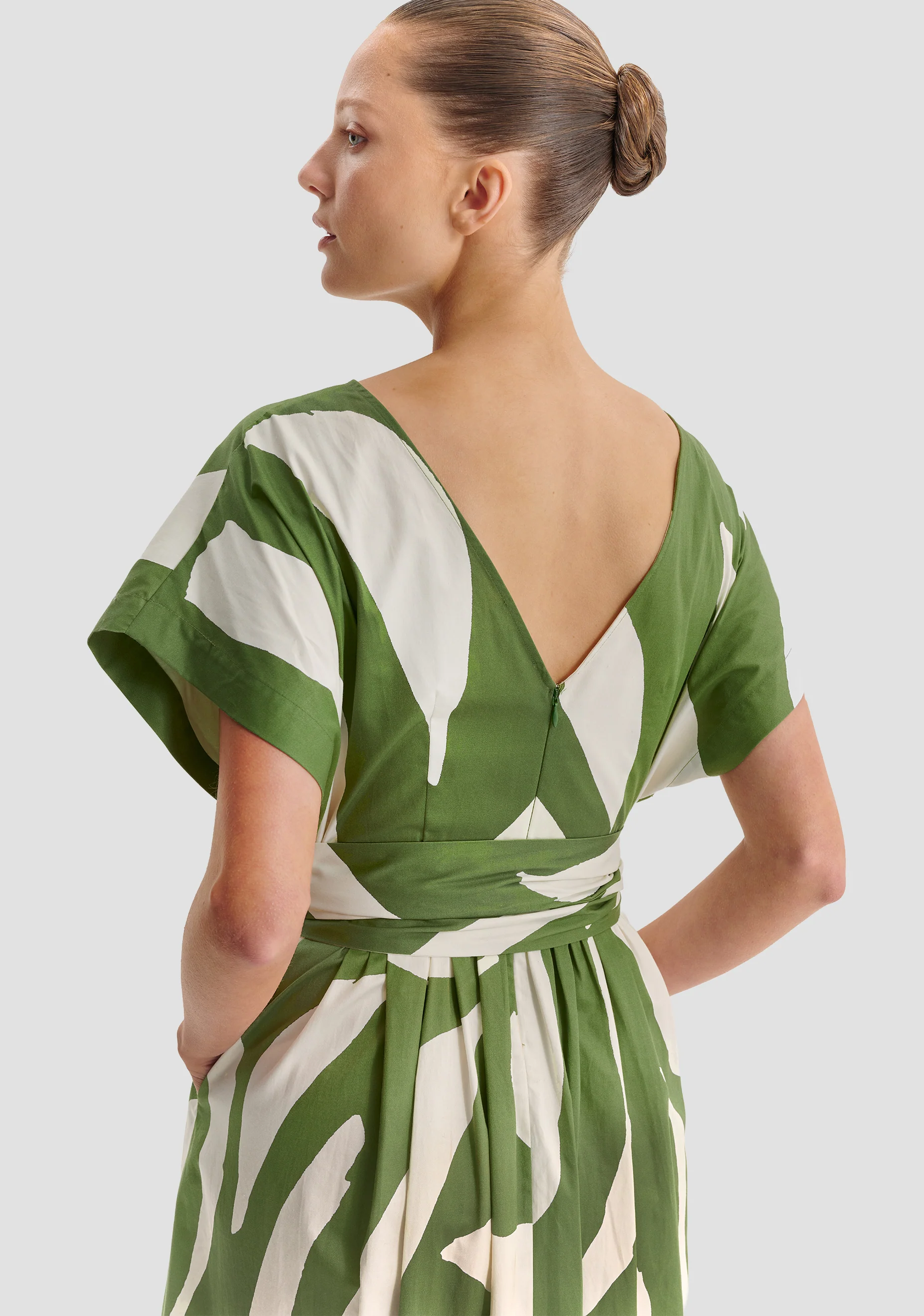 Zinnia Cotton Dress_Print - Image 2