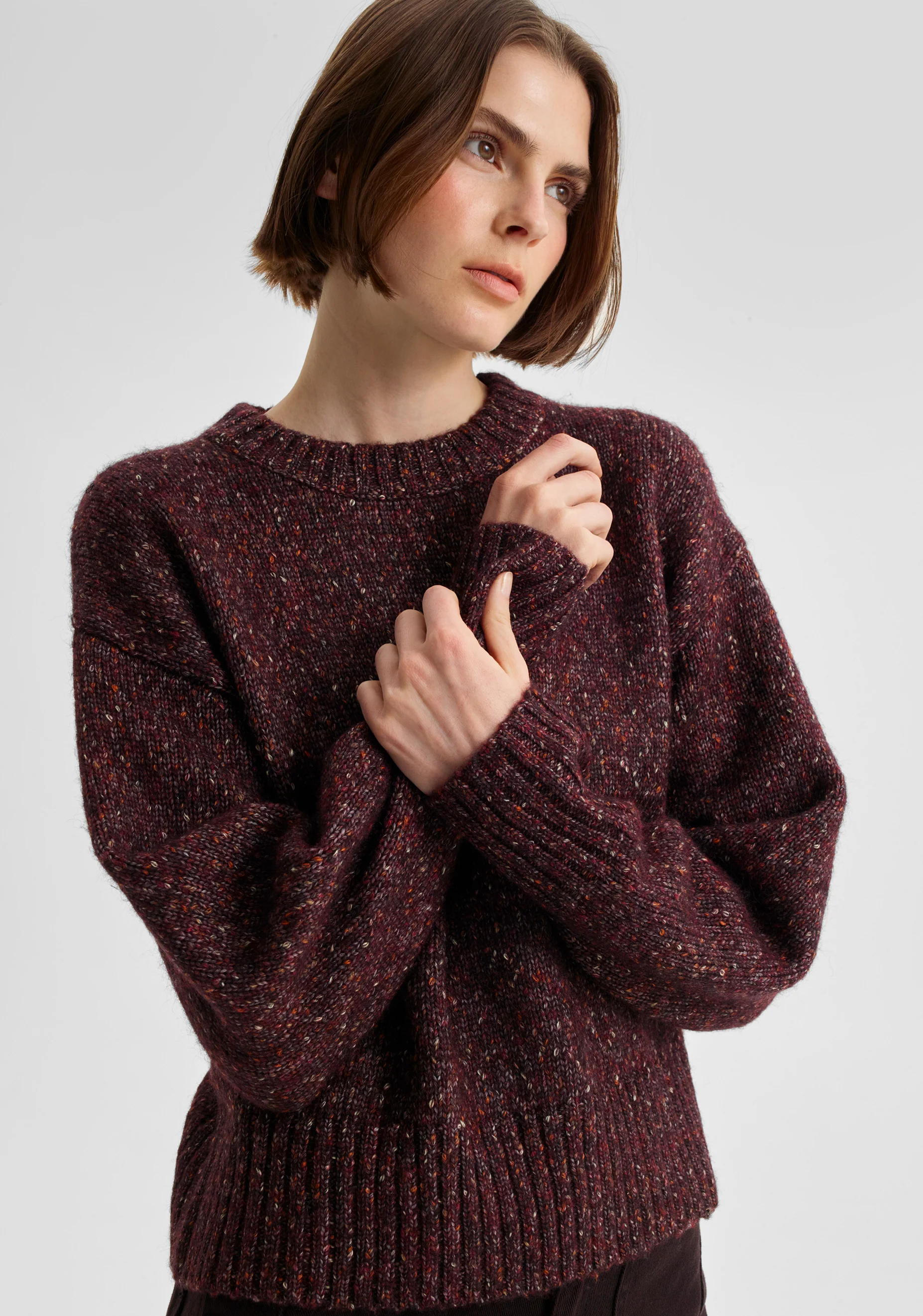 Zoe Knit Pullover_Boysenberry