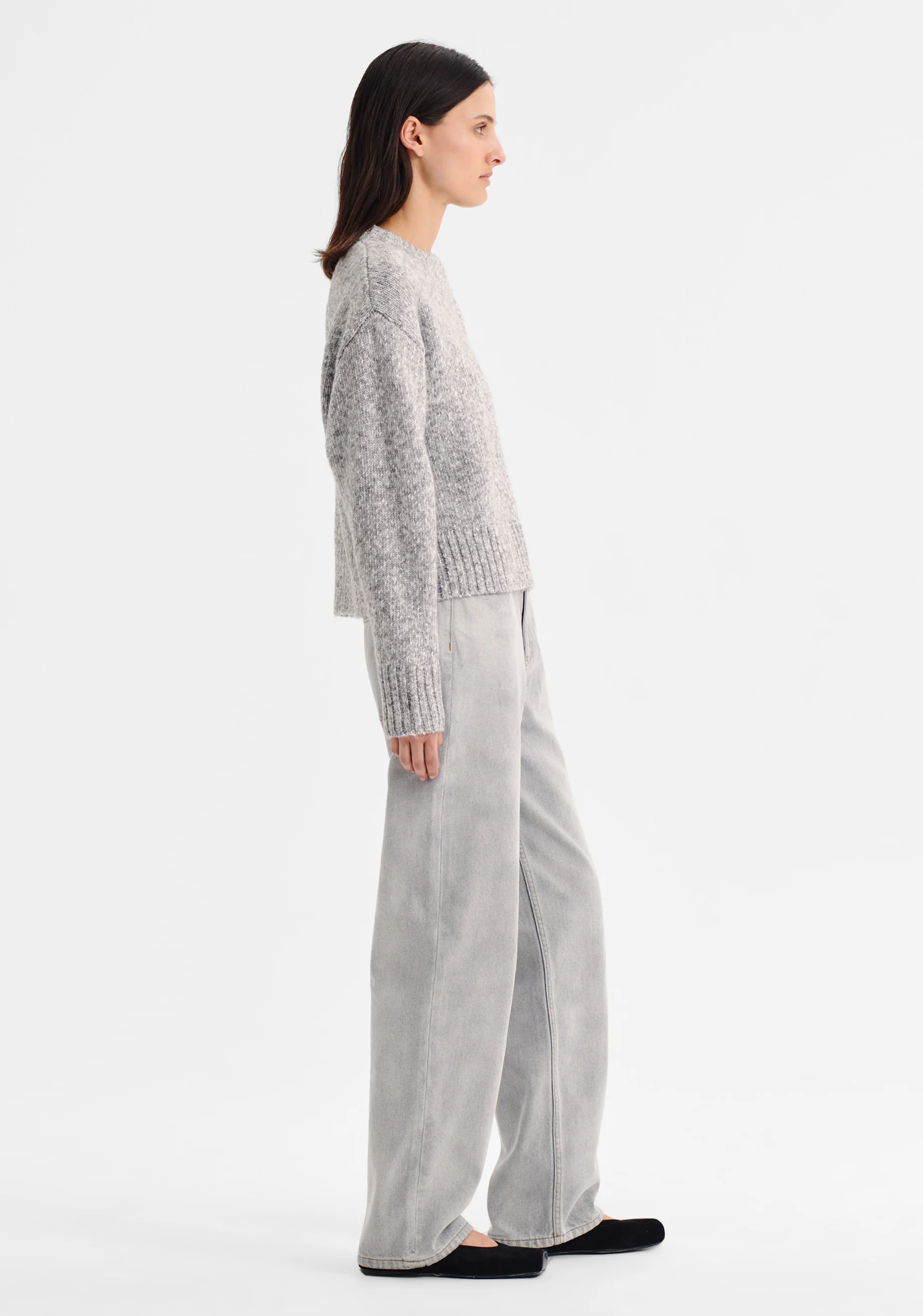 Zoe Knit Pullover_Grey Marle - Image 3