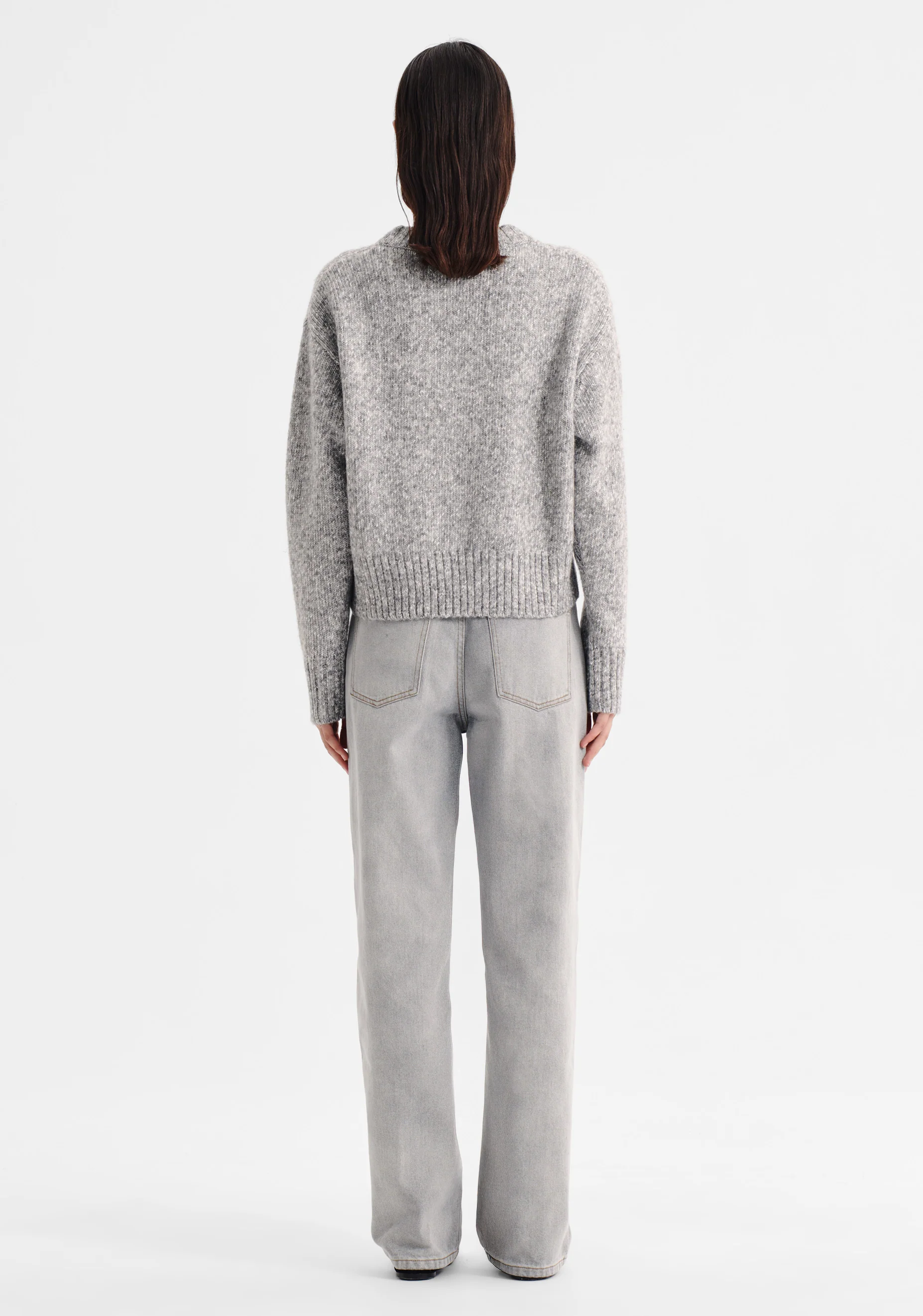 Zoe Knit Pullover_Grey Marle - Image 4